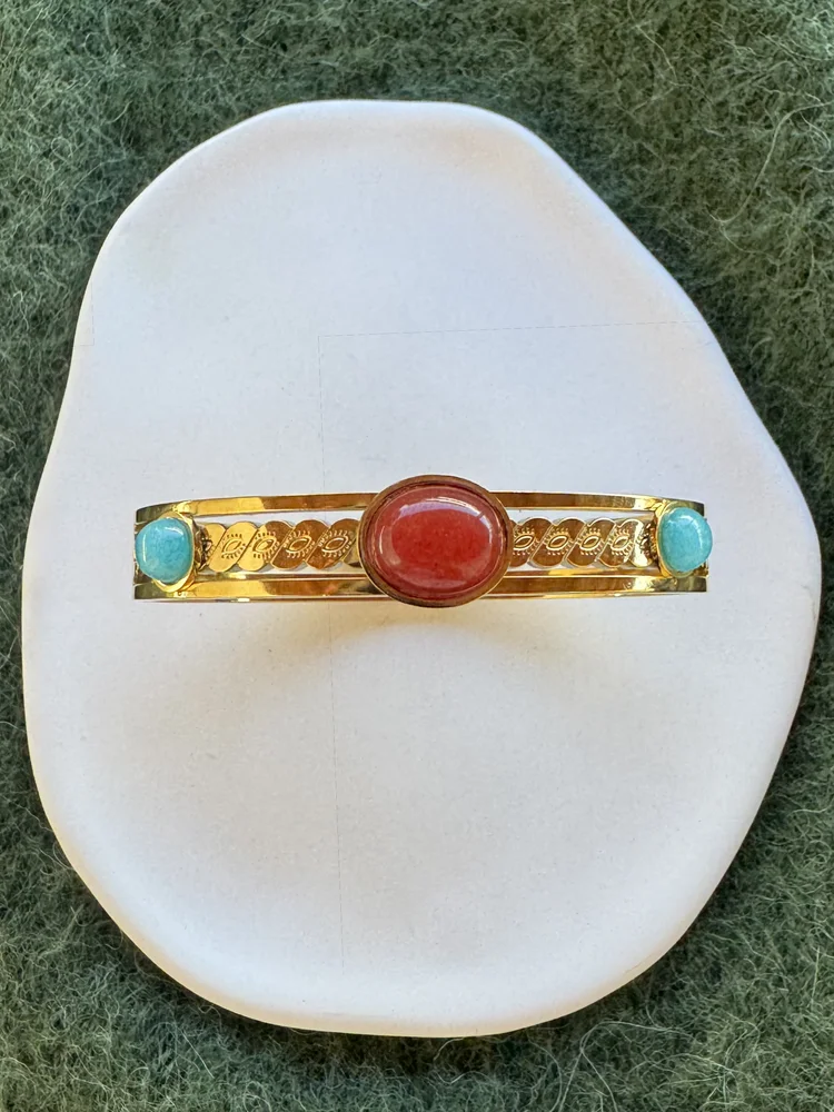 Βραχιόλι cuff με Πέτρες