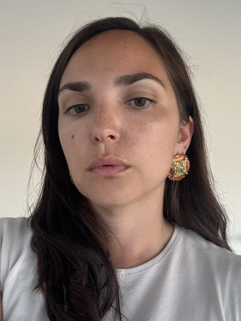 Καρφωτά Σκουλαρίκια ‘peach vintage’