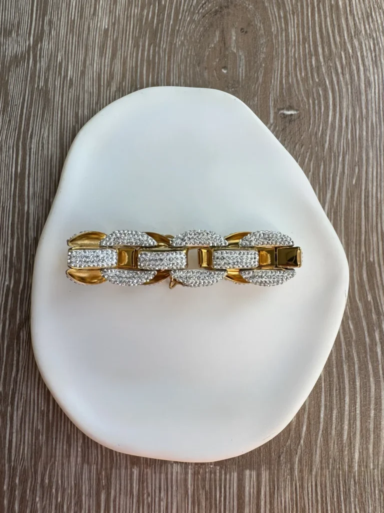 Ατσάλινο Βραχιόλι Αλυσίδα με Χοντρούς Κρίκους και Ζιργκόν