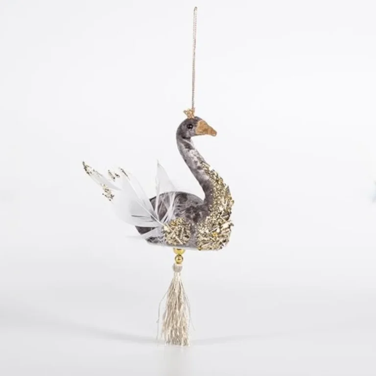 Σομόν Κύκνος Κομψότητας με Χρυσές Λεπτομέρειες