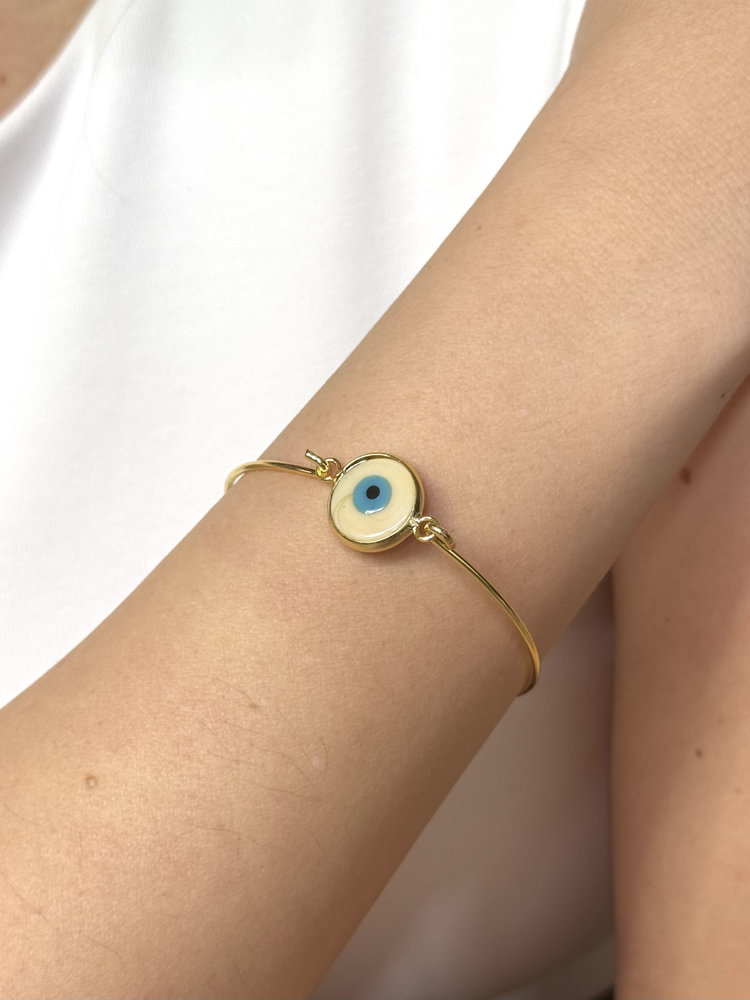 Χρυσή minimal Χειροπέδα με Καμπύλες