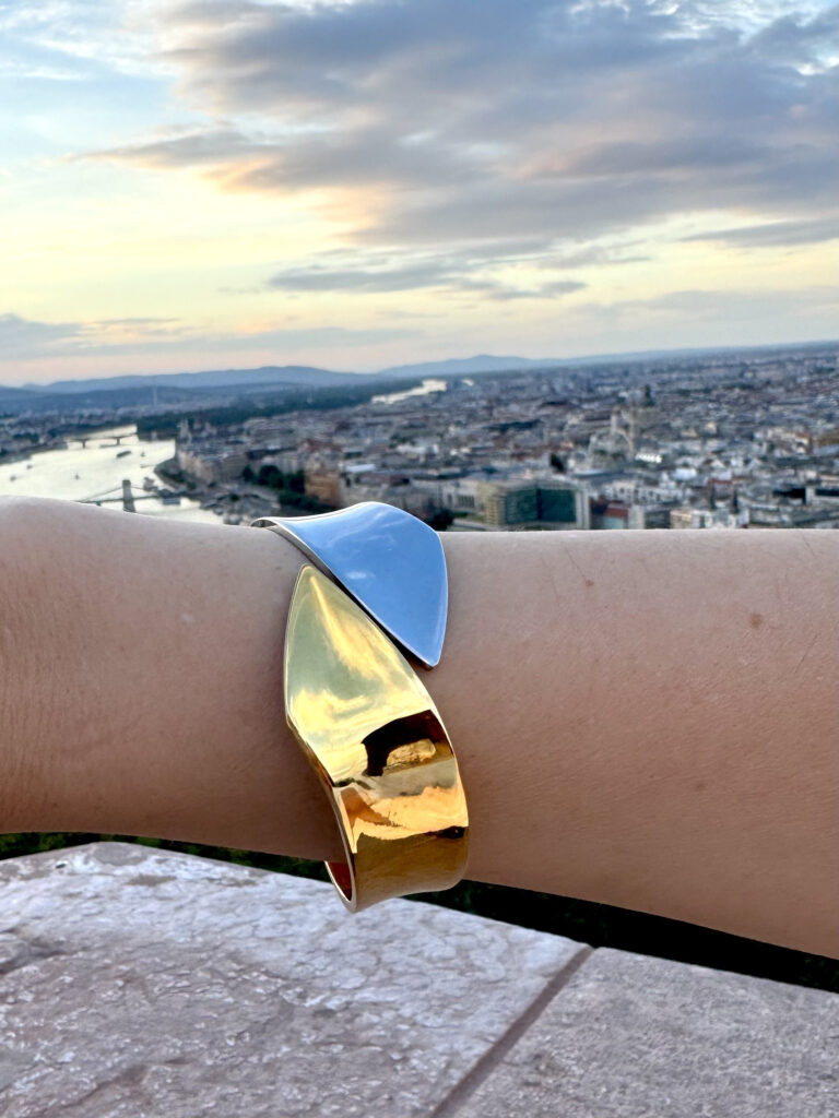 Ατσάλινο Χειροπέδα Δίχρωμο cuff