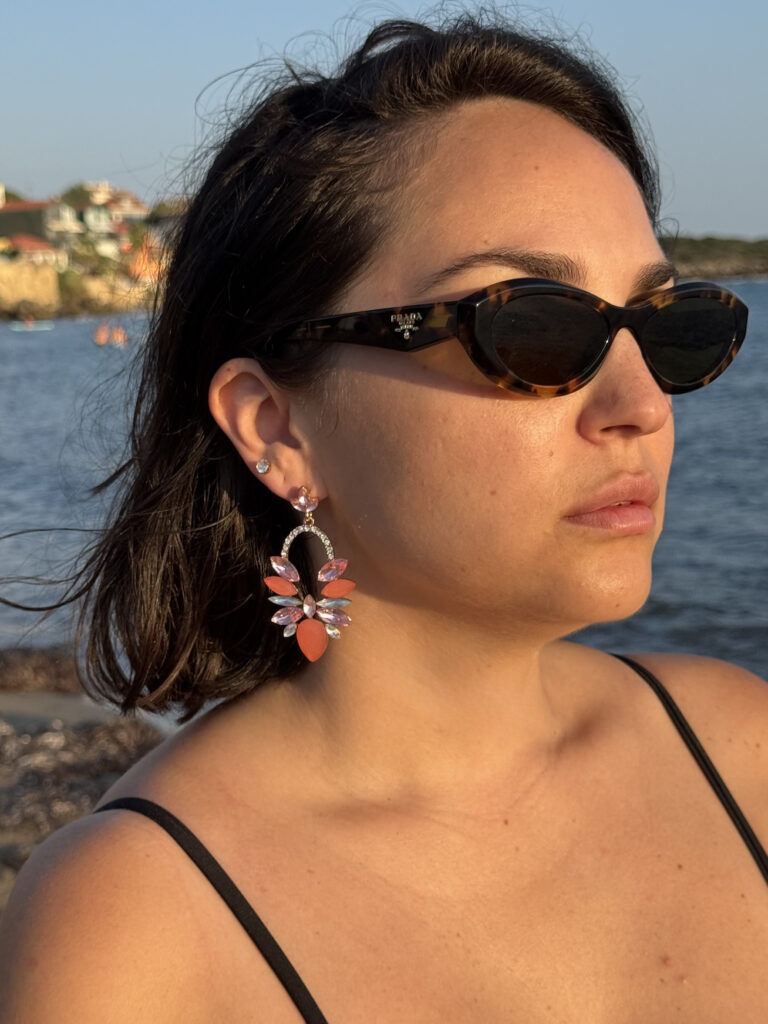 Κρεμαστά Σκουλαρίκια coral bloom